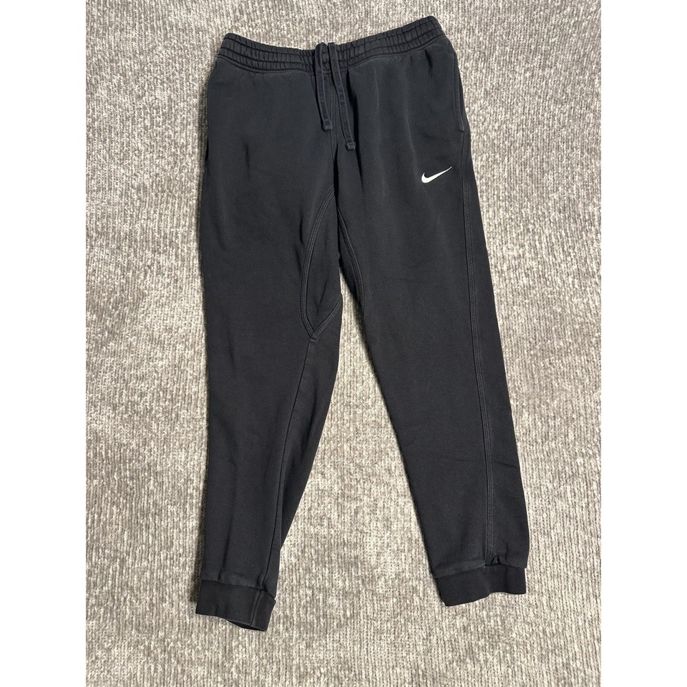 Nike Sportswear Club Sweatpants Mens Size M Black Blue Jogger Pant 826431-010